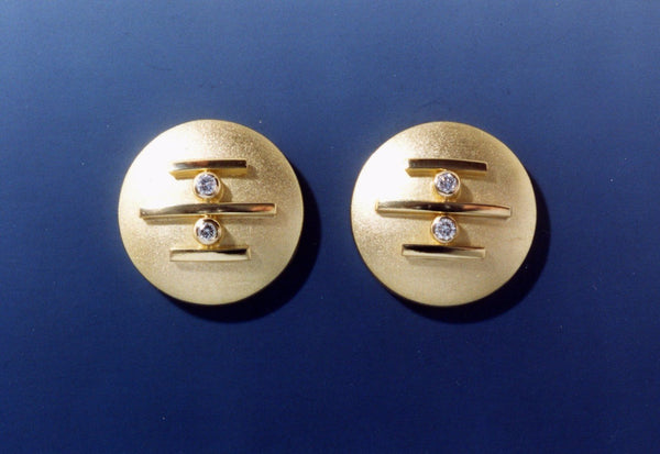 Disk + Diamond Studs