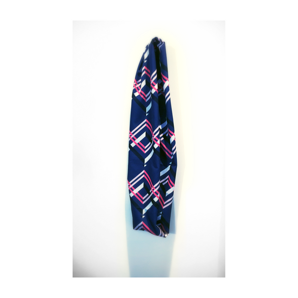 Blue Zig Zag Scarf