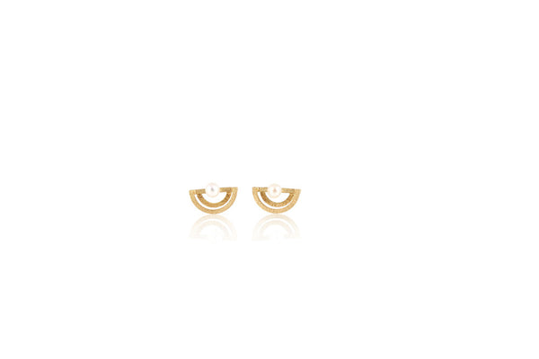 Two Half Circle Studs