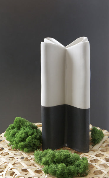 Plus Vase, White + Band
