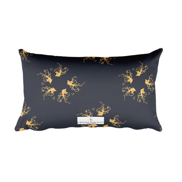 Golden Wreath Pillow
