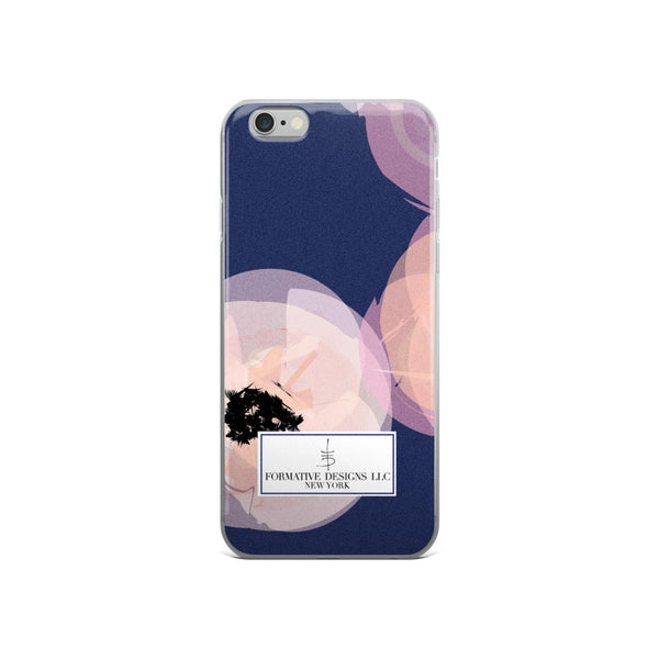 Aggie's Navy Flowers iPhone Case