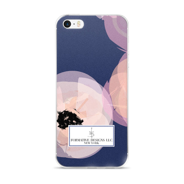 Aggie's Navy Flowers iPhone Case