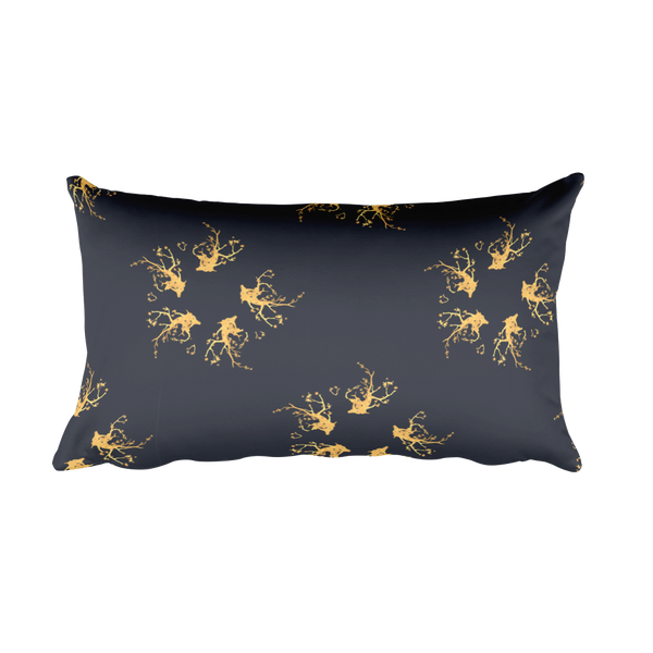 Golden Wreath Pillow