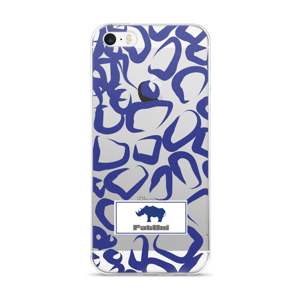 FatUni Blue Giraffe iPhone Case