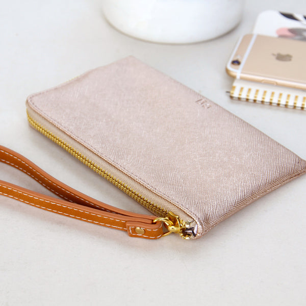 Rose Gold Wristlet