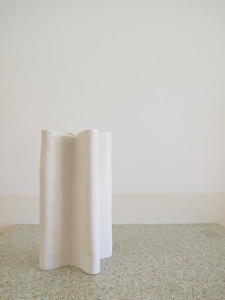 Plus Vase, White