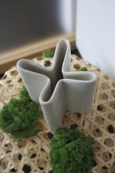 Plus Vase, White