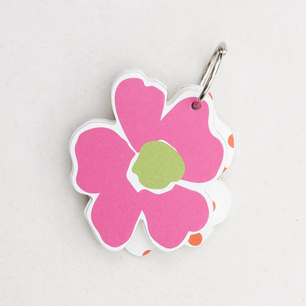 Note Keychain, Flower
