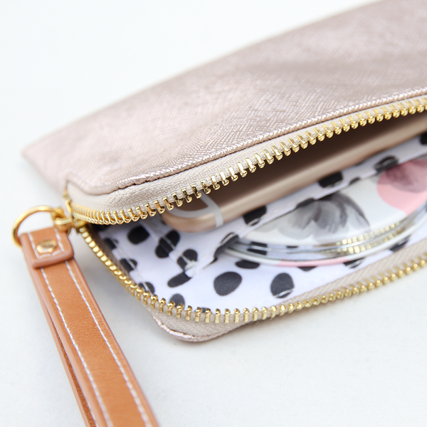 Rose Gold Wristlet