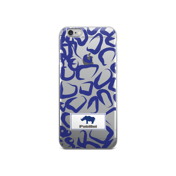 FatUni Blue Giraffe iPhone Case