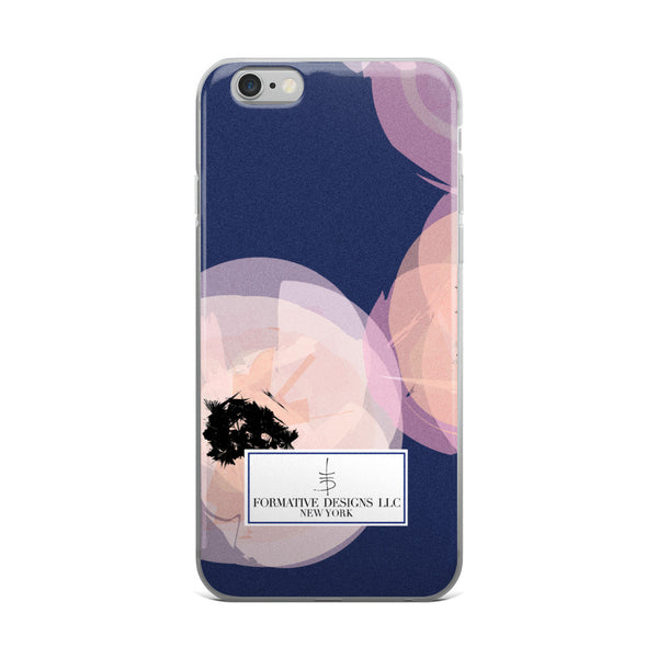 Aggie's Navy Flowers iPhone Case
