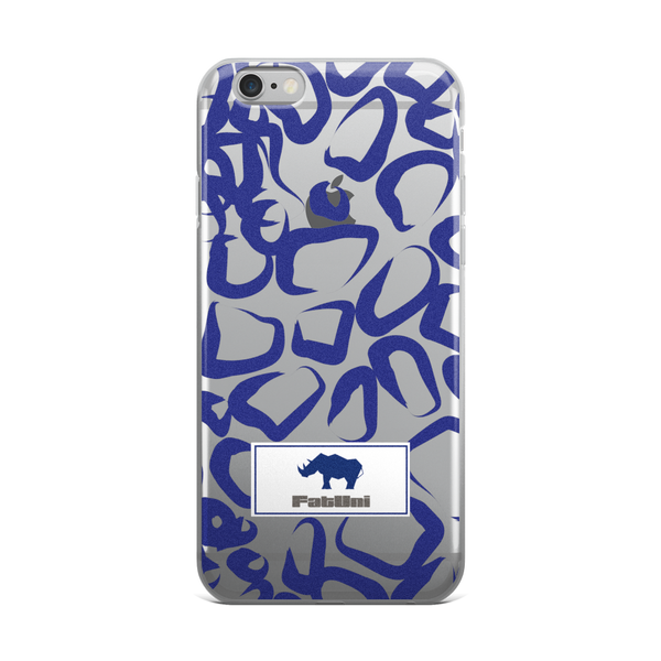 FatUni Blue Giraffe iPhone Case